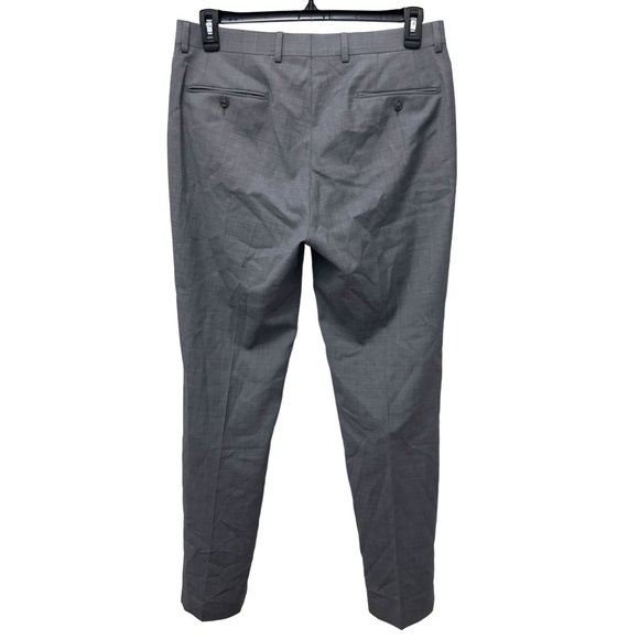 CALVIN KLEIN - Jerome Medium Grey Slim Fit Pants - 33W x 32L (New Without Tags) - Picture 3 of 5